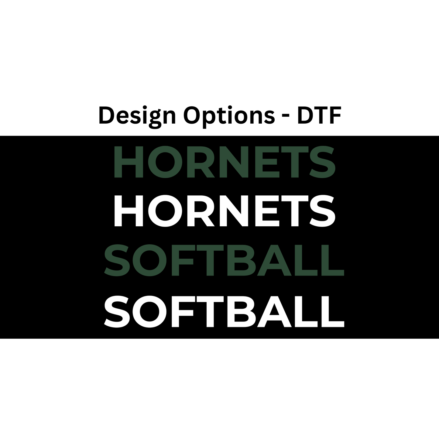 Hornets Women’s Sweatpants – Vertical Leg Text (HORNETS or SOFTBALL)