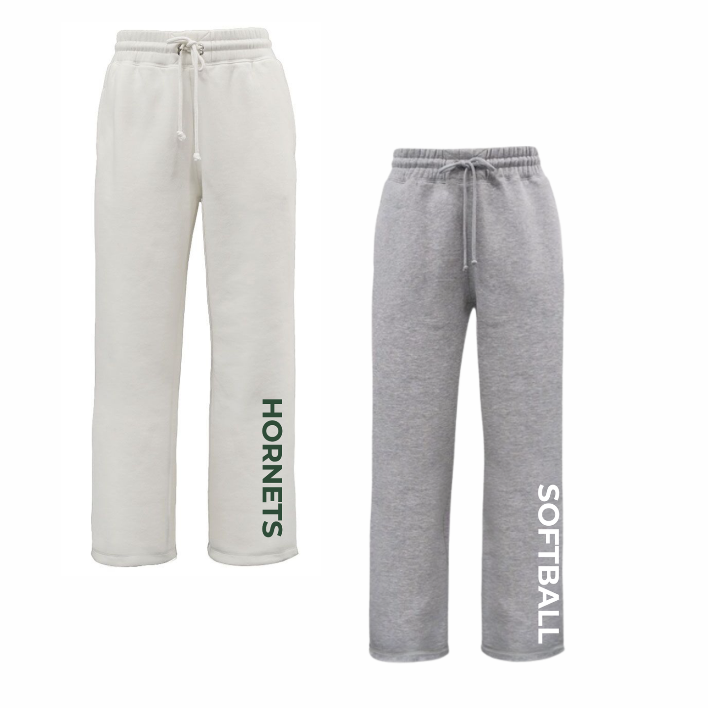 Hornets Women’s Sweatpants – Vertical Leg Text (HORNETS or SOFTBALL)